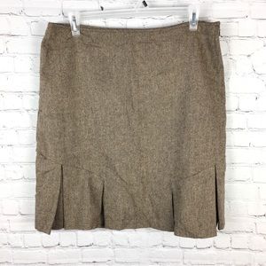 George tan wool blend pencil skirt new size 18